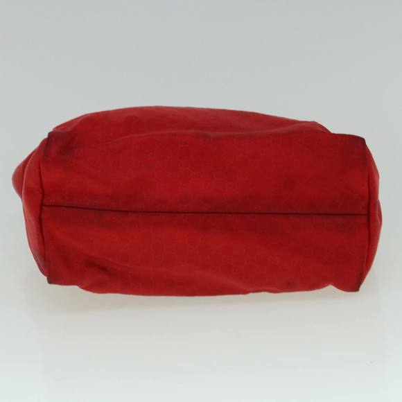 GUCCI Micro GG Canvas Hand Bag Nylon Red 284721 Auth 60139 - Picture 9 of 16